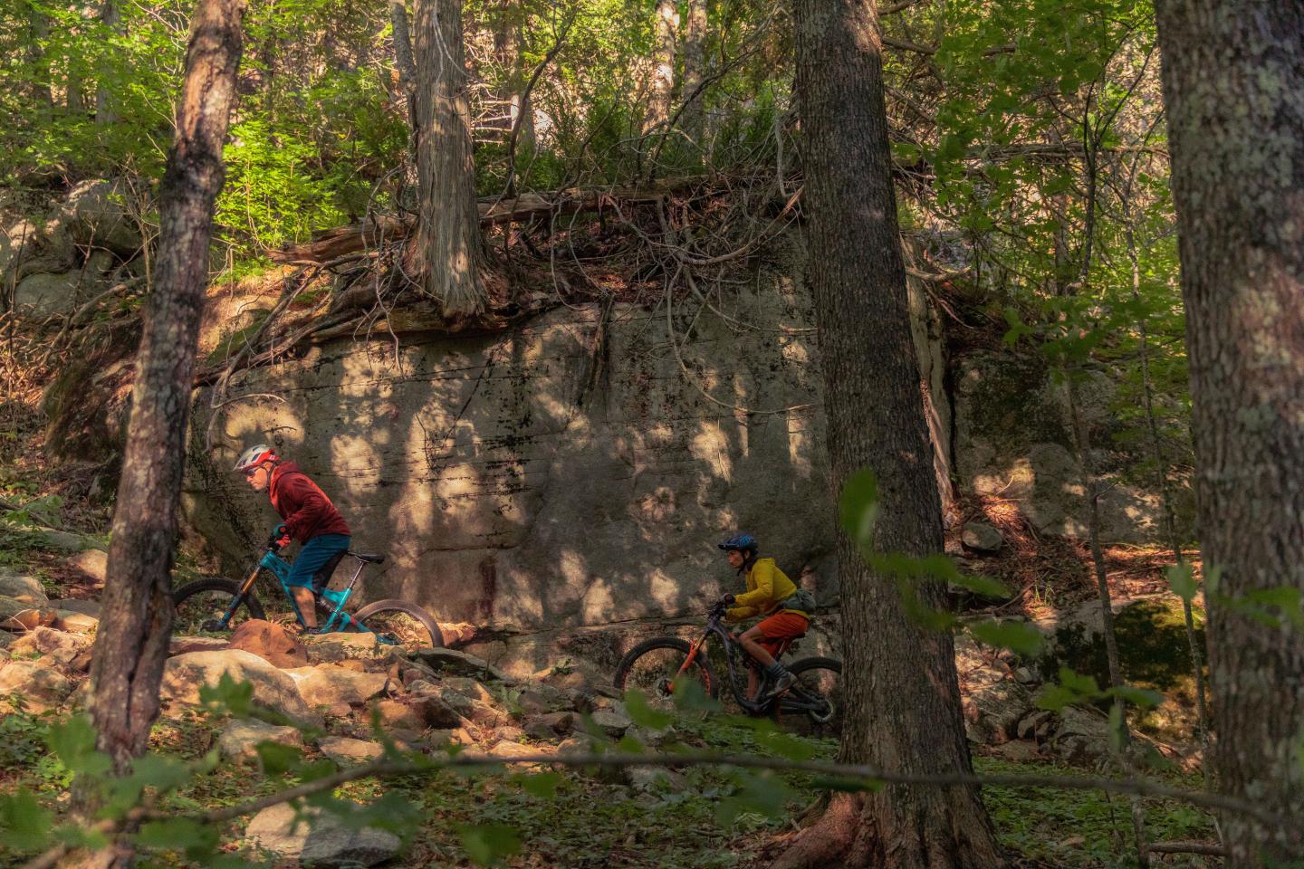 Mountain Biking on Climb